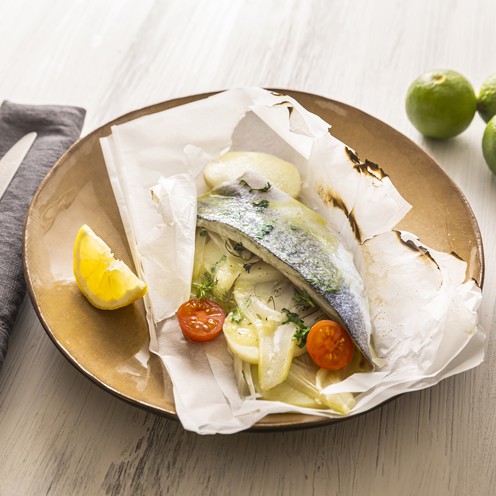 Brancin u škartocu za 2 osobe (800 g)