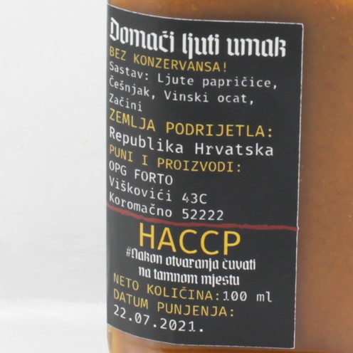 Domaći ljuti umak Forto Strela 100 ml