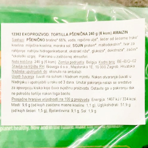 Tortilje 240 g (6 kom)