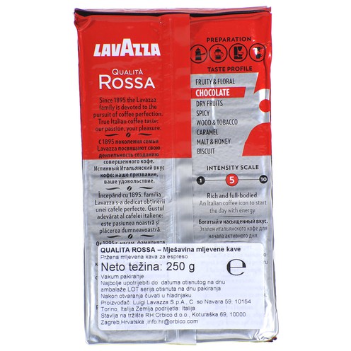 Kava Lavazza Qualità Rossa 250 g