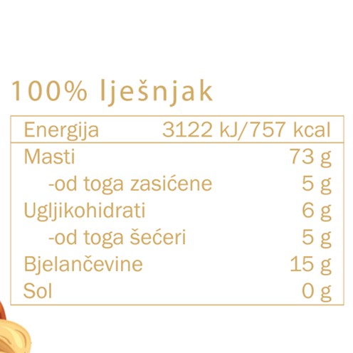 Maslac od lješnjaka 350 g