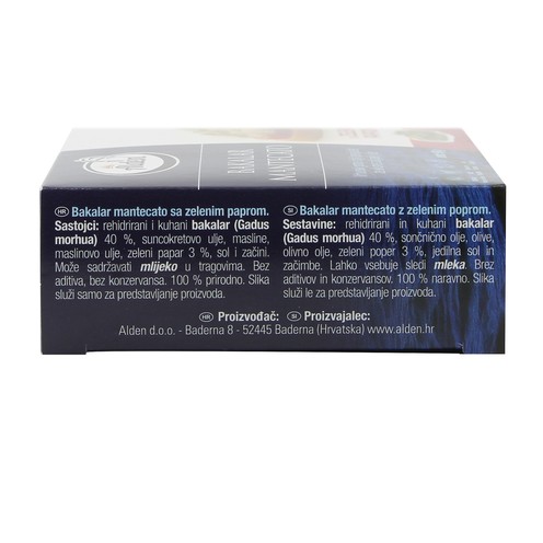 Bakalar Mentecato na bijelo s paprom 90 g