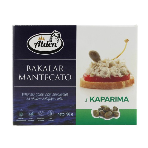 Bakalar na bijelo Mantecato s kaparima 90 g