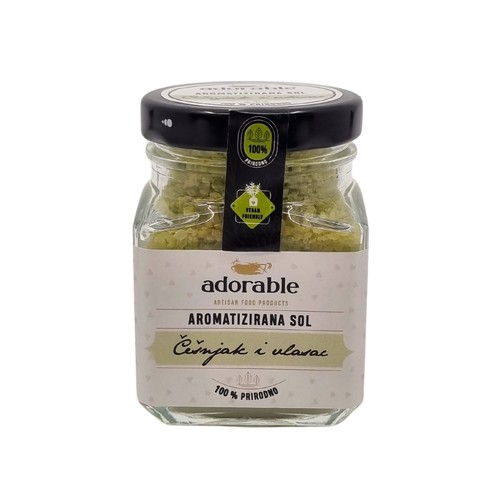 Aromatizirana sol - češnjak i vlasac 100 g