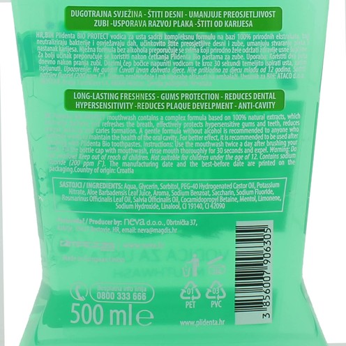 Vodica za ispiranje usta Bio Plidenta 500 ml