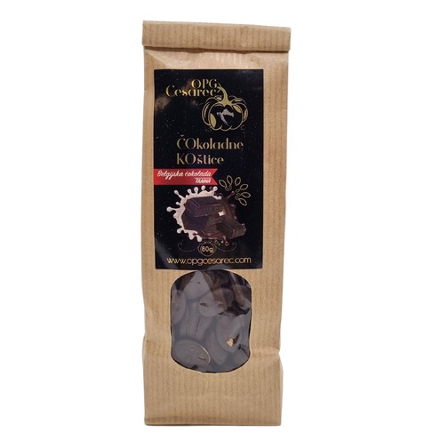 Bučine koštice - tamna belgijska čokolada 80 g