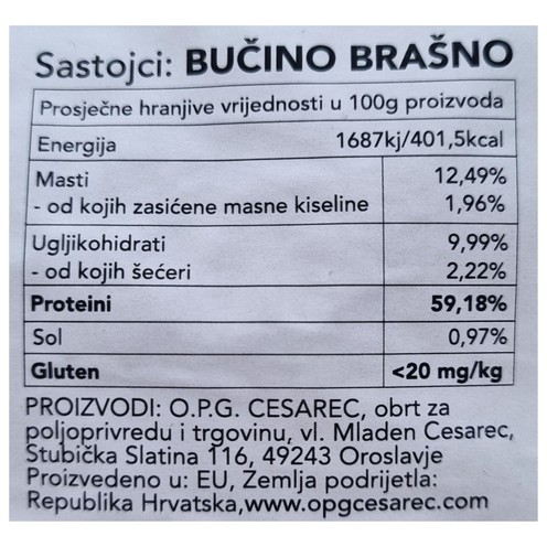 Bučino brašno 500 g
