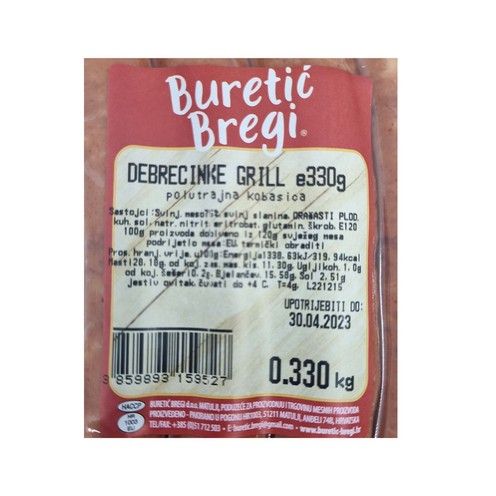 Debrecinska kobasica 330 g