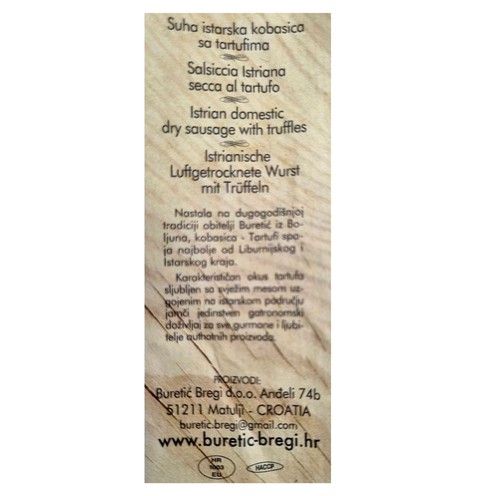 Suha istarska kobasica s tartufima 167 g