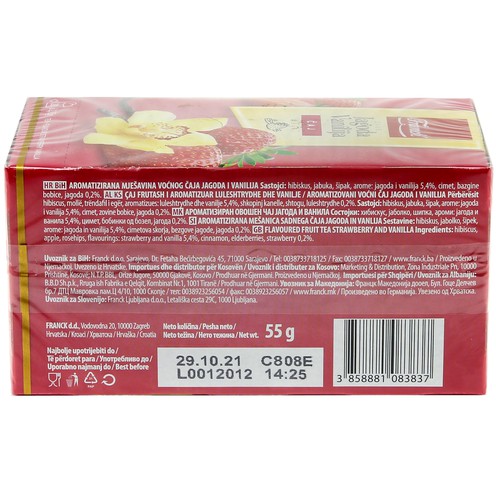 Čaj jagoda - vanilija 