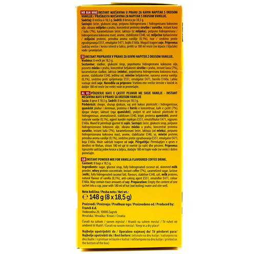 Instant Cappuccino Vanilla Cream 148 g