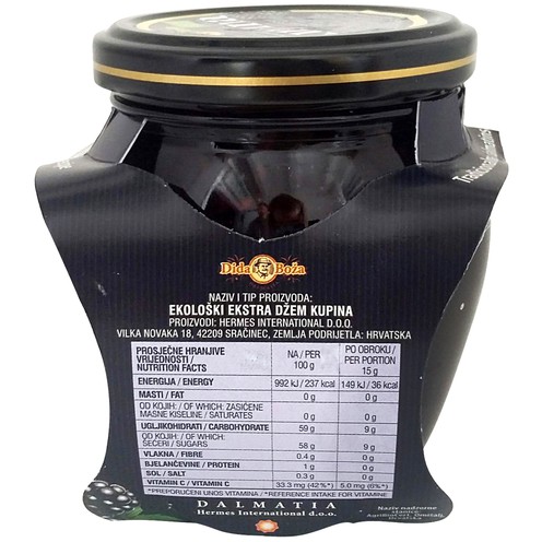 Dida Boža eko džem kupina 240 g
