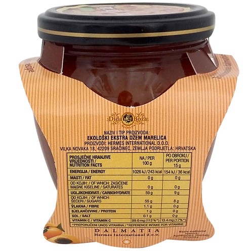 Dida Boža eko džem marelica 240 g