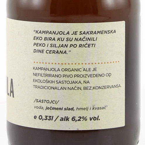 Kampanjola Pale Ale - organsko pivo 0,33 l