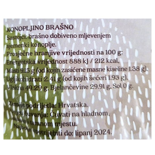 Konopljino brašno 500 g