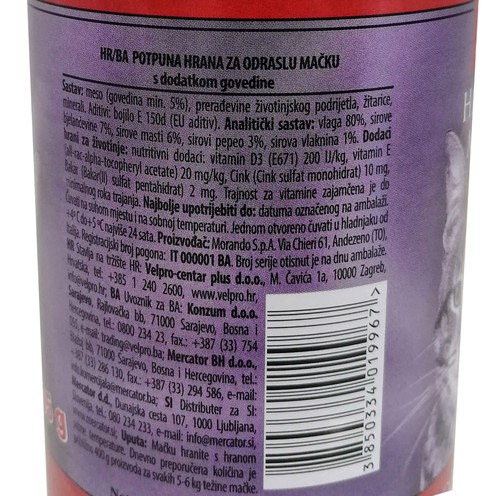 Rial hrana za mačke govedina 405 g