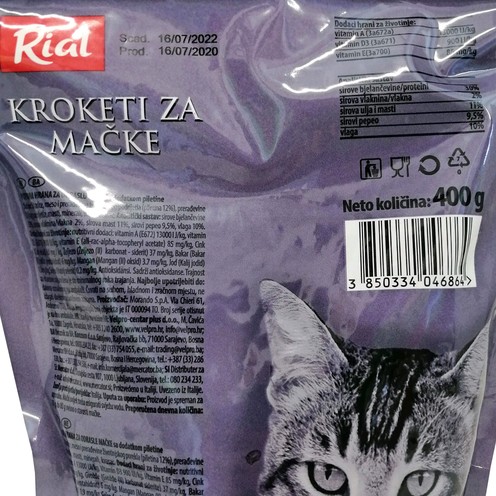 Rial kroketi za mačke piletina 400 g