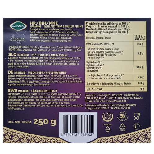Makaruni svježi 250 g