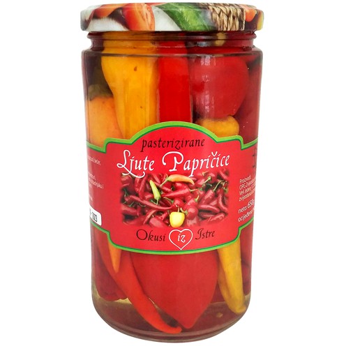 Ljute papričice pasterizirane 630 g