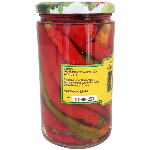 Slatki feferoni pasterizirani 630 g