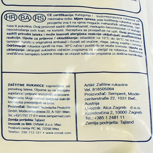 Semperit rukavice za domaćinstvo 9/L