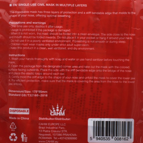 Zaštitna maska za lice (4 kom)