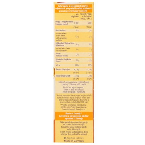 Vitalis čokoladni muesli Dr. Oetker 375 g 