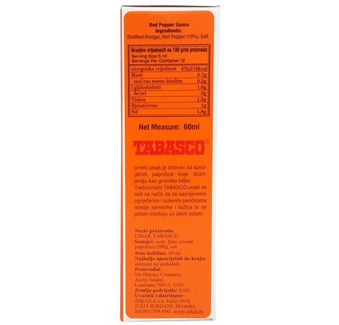 Tabasco pepper sauce 60 ml