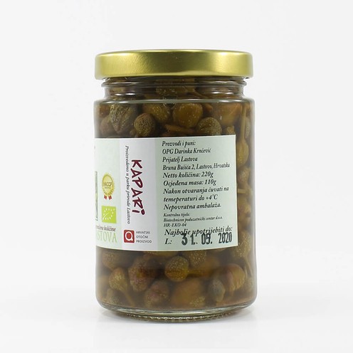 Homemade capers in vinegar 220 g