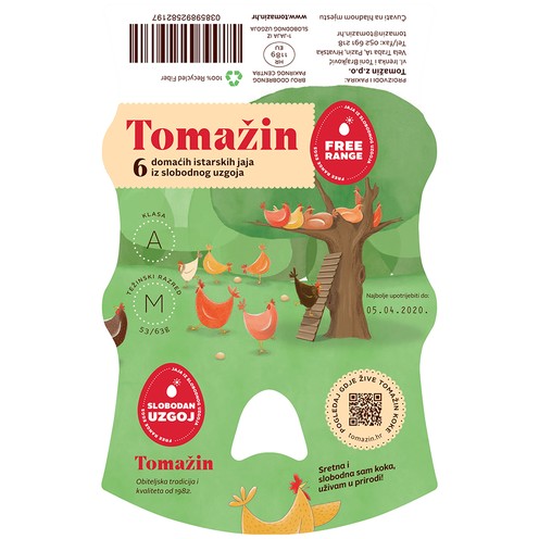 Domaća istarska jaja A klase iz slobodnog uzgoja 6/1