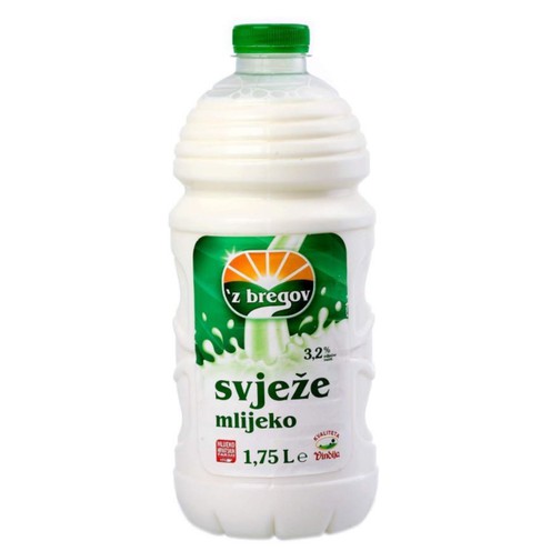 'Z bregov mlijeko svježe 3,2% m.m. 1,75 l