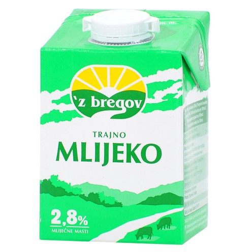 Mlijeko trajno 2,8% mm 0,5 l
