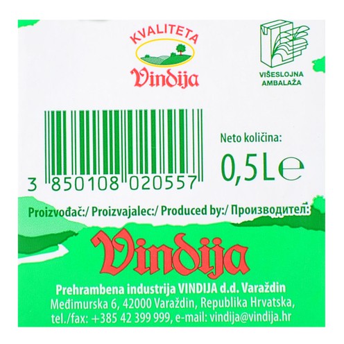 Mlijeko trajno 2,8% mm 0,5 l