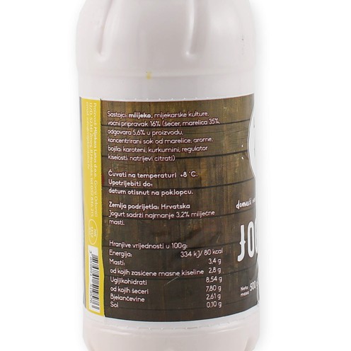 Jogurt voćni marelica 3,2% m.m 500 g