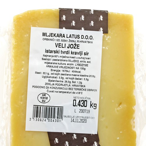 Sir kravlji Veli Jože cca 400 g