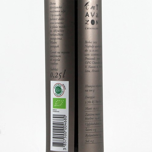 Organic extra virgin olive oil 0,25 l