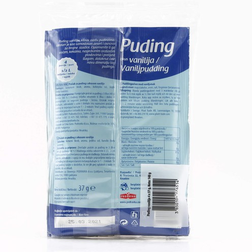 Dolcela prašak za puding vanilija 37 g, 3+1 gratis