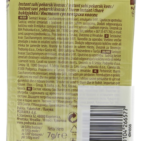 Dolcela suhi instant kvasac 7 g (4+1 gratis)