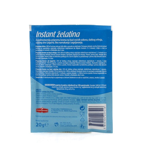 Instant gelatin 20 g
