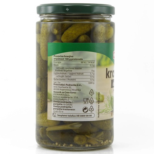 Krastavci Podravka 670 g