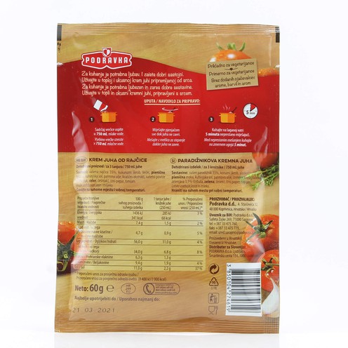 Krem juha od rajčice 60 g