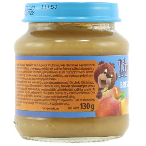 Lino kašica breskva 130 g