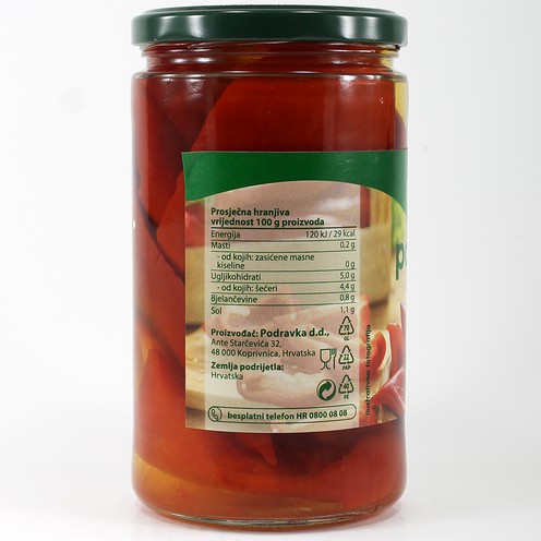 Paprika crvena filet Podravka 660 g