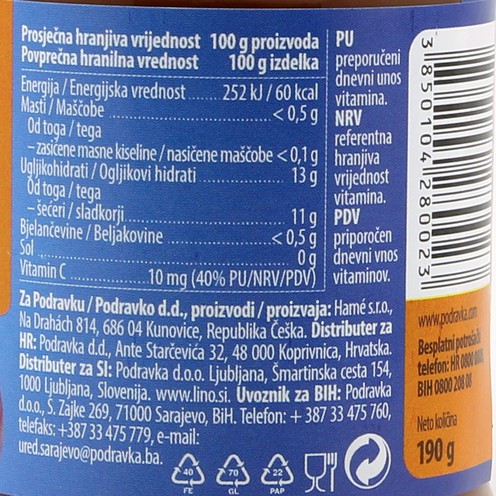 Lino kašica jabuka i šljiva 190 g