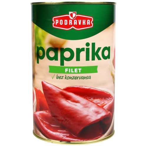 Paprika crvena filet Podravka 660 g