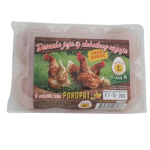 Istarska domaća jaja A klase iz slobodnog uzgoja 6/1