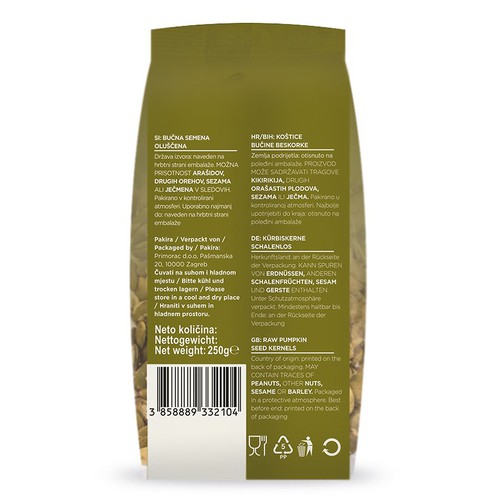 Bučine koštice bez korice 250 g