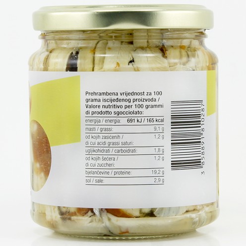 Inćuni marinirani (sušena rajčica, ružmarin, chili) 300 g