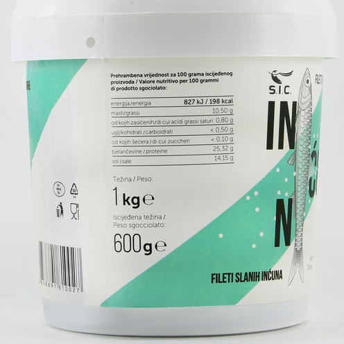 Fileti slanih inćuna 1 kg