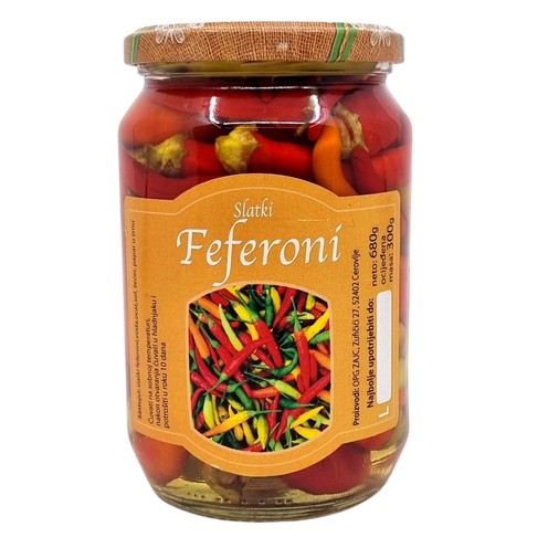 Slatki feferoni OPG Zajc 680 g